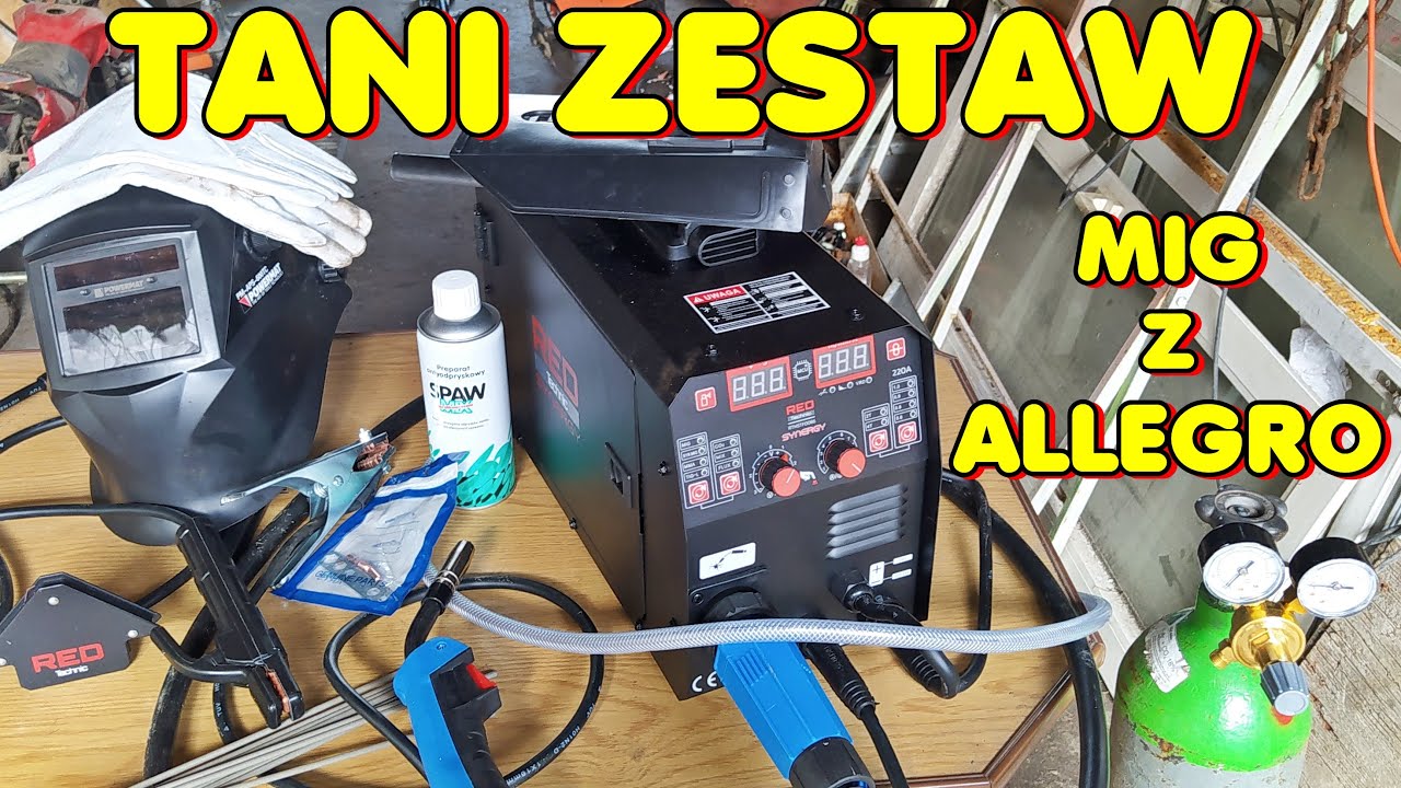 Tani migomat spawarka z Allegro 220A Powermat Red Technic