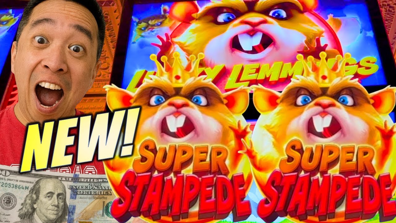 ★NEW SLOT!★ WOW! SUPER STAMPEDE!!! LUCKY LEMMINGS STAMPEDE Slot Machine (LIGHT & WONDER)