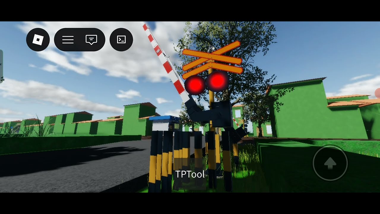 Perlintasan kereta api Jalan Raya Cilandak (fiksi) JPL 54 #kai #games #roblox 