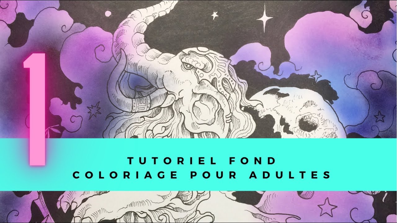 Tutoriel FOND, coloriage pour adultes