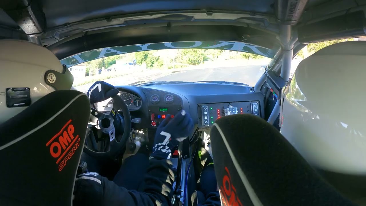 rally cocido 2023 tramo espectáculo onboard dani mellado - jesus ferreiro bmw e36