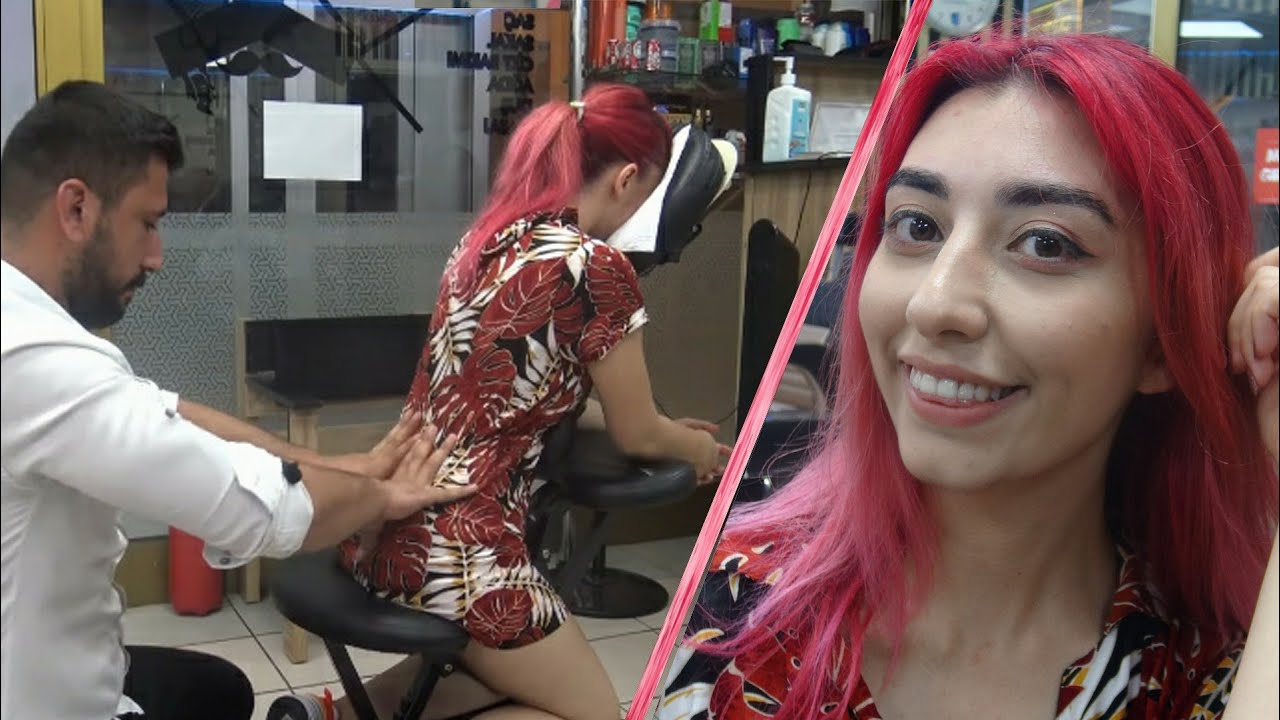 ASMR physiotherapy female chair massage + female hard foot, back, arm, neck, shoulder, sleep massage