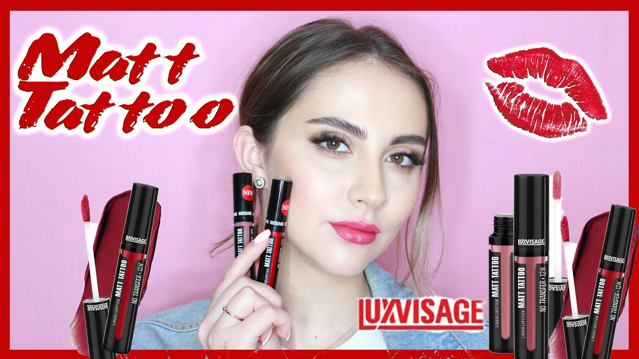 ОБЗОР НОВИНОК LUXVISAGE | МАТОВЫЕ ПОМАДЫ MATT TATTOO | БЕЛОРУССКАЯ КОСМЕТИКА