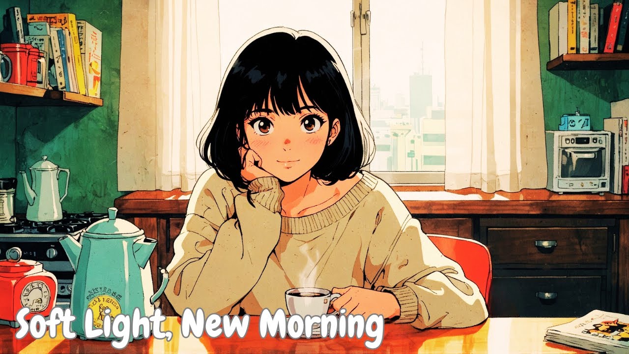☀️ 21. Coffee & Morning Light｜朝の光と新しい息吹を。🌅 Soft Light, New Morning｜新しい朝に、やわらかな光と音を。