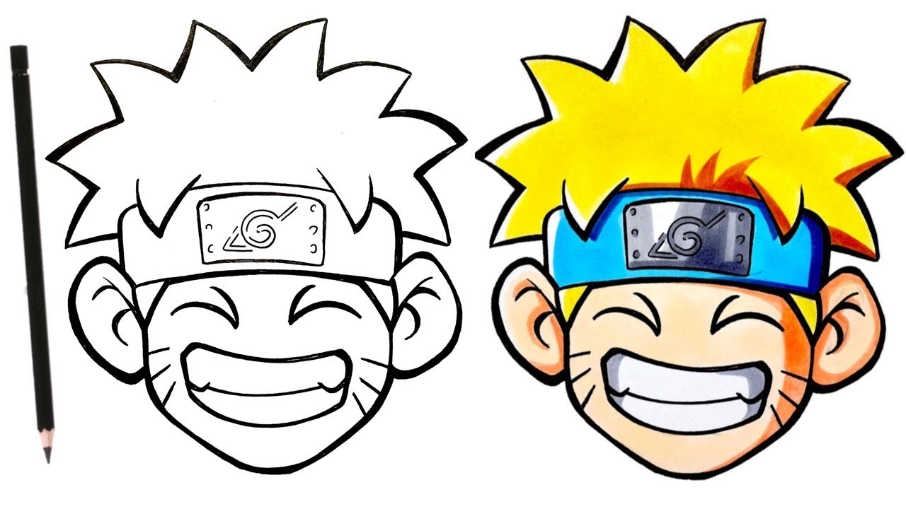 COMMENT DESSINER NARUTO EMOJI ! ETAPE PAR ETAPE