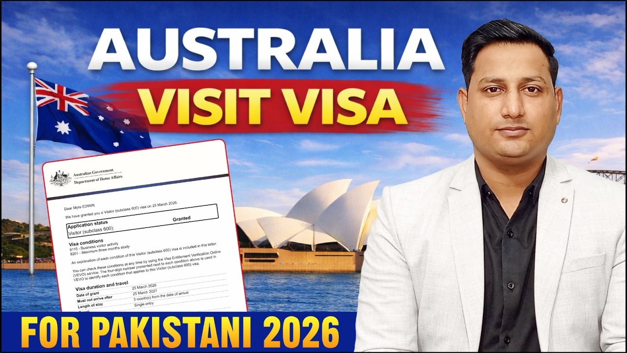 Australia visit visa from Pakistan 2026 l Australia tourist visa for Pakistan 2026