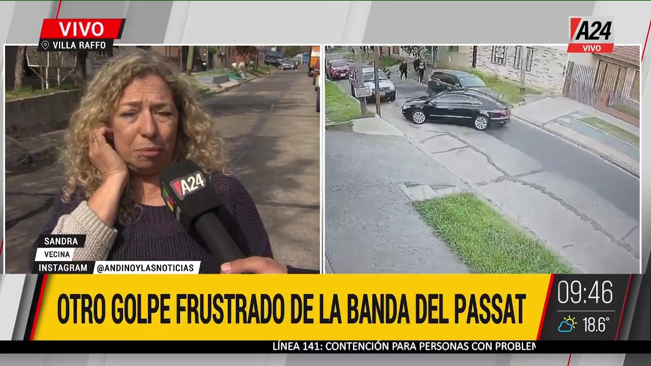🔴 BRUTAL INTENTO DE ROBO EN VILLA RAFFO: un conductor embistió a delincuentes