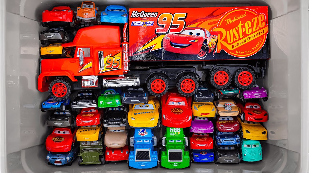 Disney Pixar Cars Unboxing Review | Lightning McQueen Monster Truck Crushing Disney Pixar Cars Toys