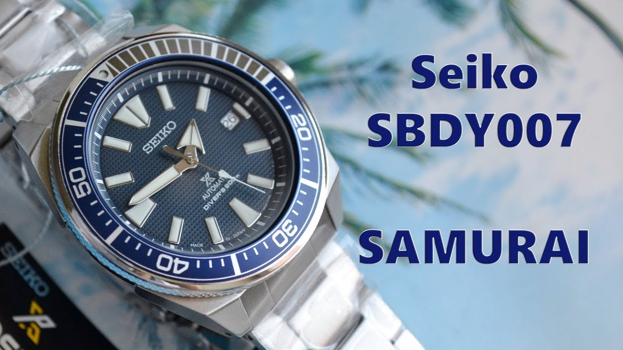 Обзор Seiko SBDY007 Prospex Samurai / Синие дайверы / Модель 2018 года