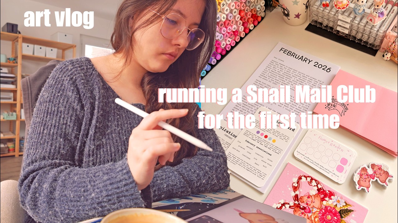 First Time Snail Mail Club: My Biggest Mistakes #snailmail #artvlog ✉️