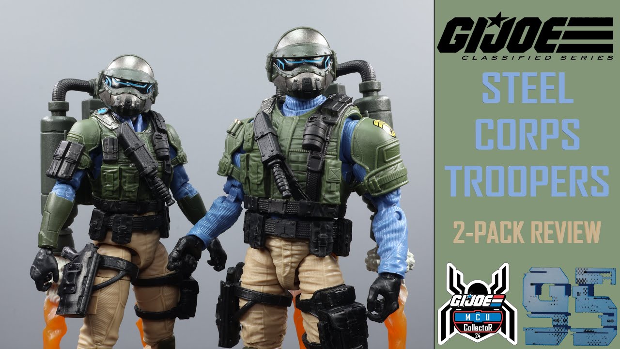 GI Joe Classified Series 95 STEEL CORPS TROOPERS Brigade 2-Pack Review