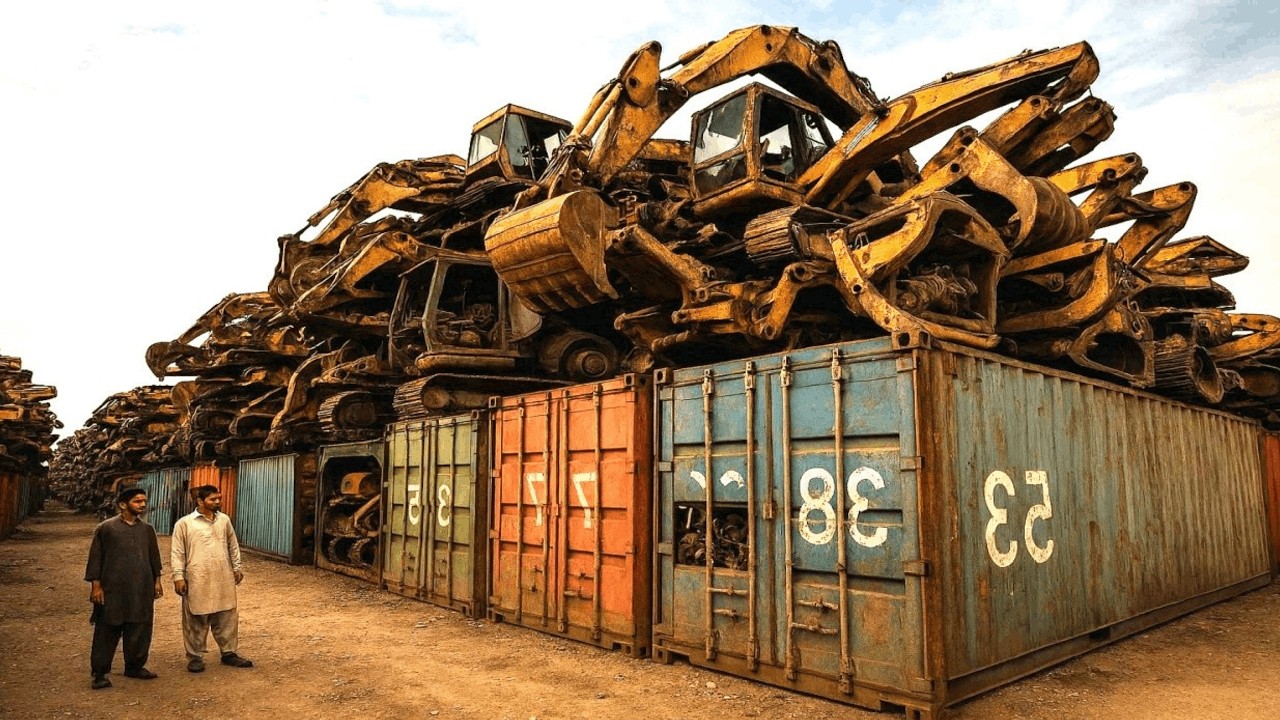 ¡Una Locura! Mecánicos Paquistaníes Arman Excavadora Importada de MÉXICO 🚜🇲🇽