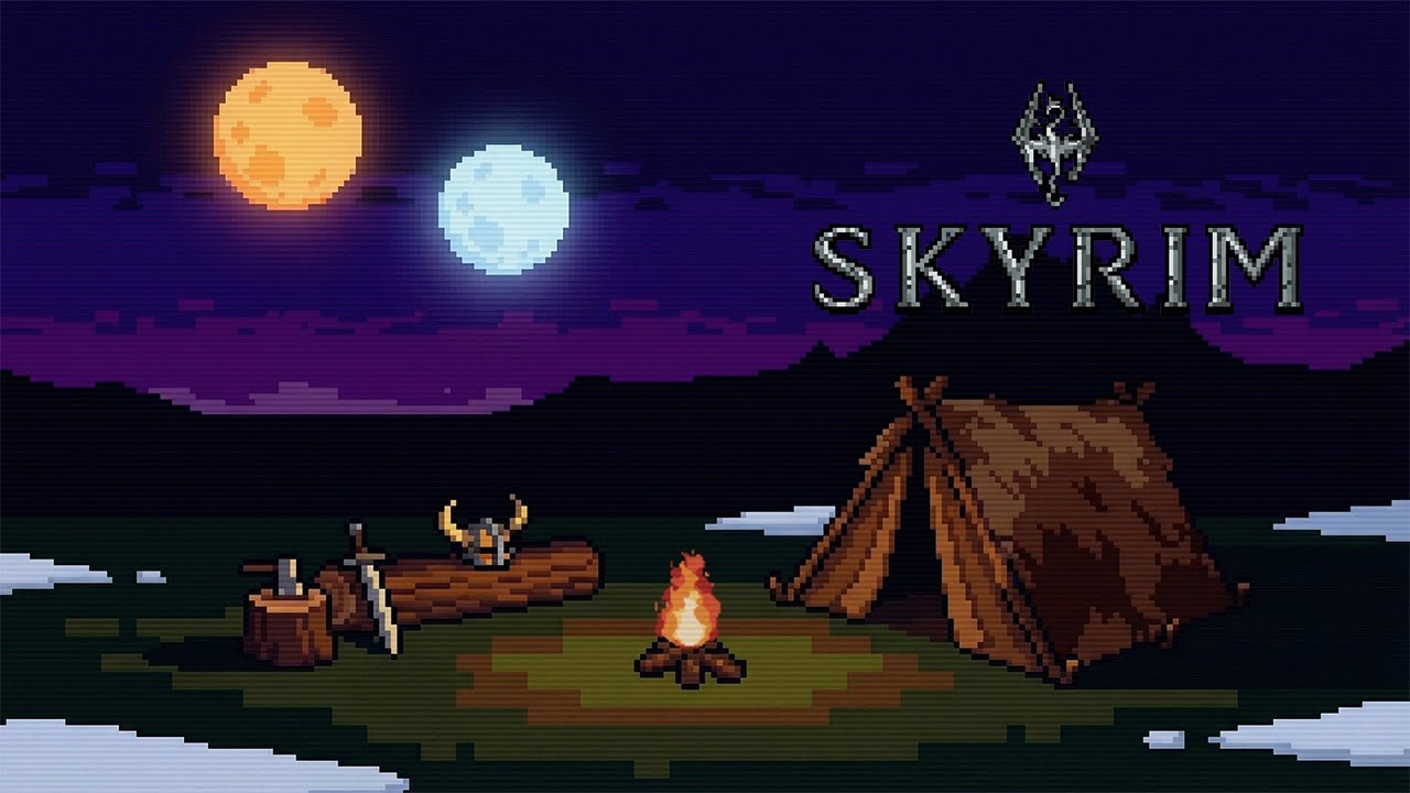 you're finally awake. ⚔️ skyrim inspired night loop