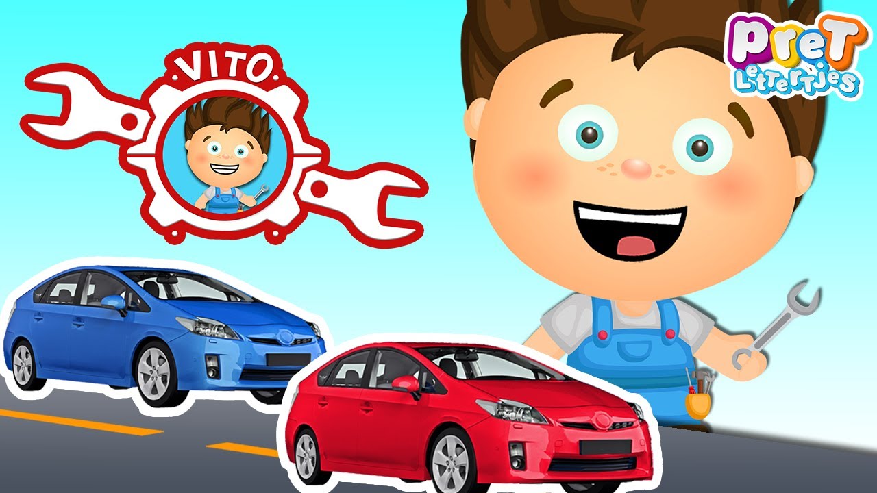 Kleuren Leren Nederlands met Auto's | Nederlandse Kinderfilmpjes peuters