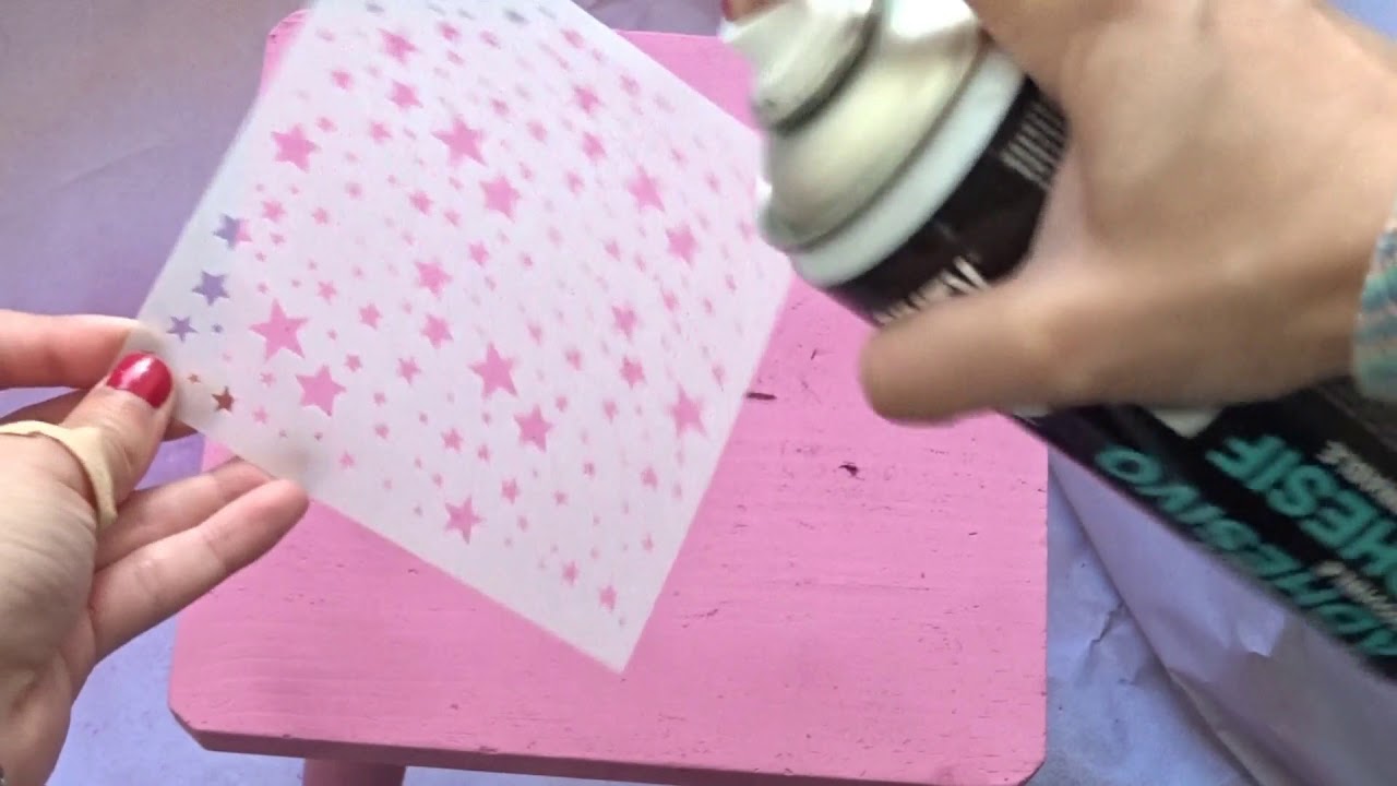 Truco para Pintar con Plantillas y Pintura en Spray