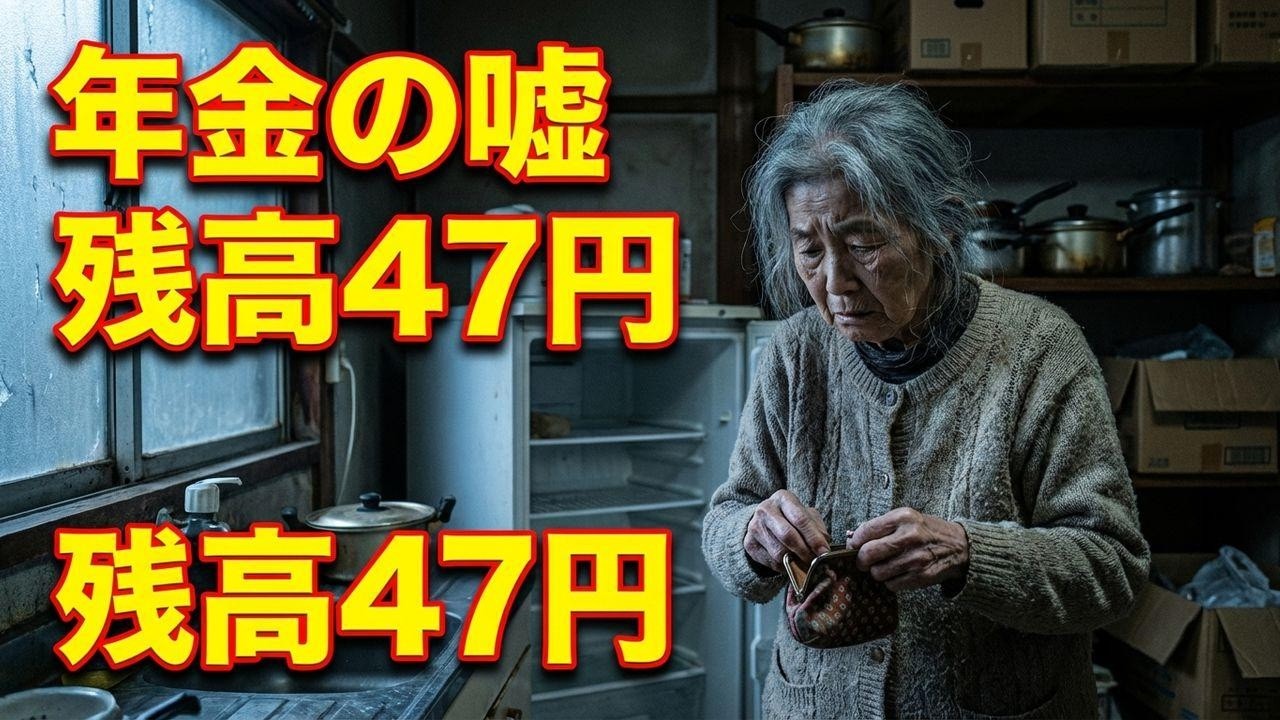 77歳女性「年金暮らし」の嘘。残高47円、餓死寸前の絶望。