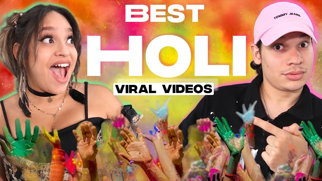 This INDIAN Festival is WILD! Latinos react to HOLI Viral Moments for the first time!