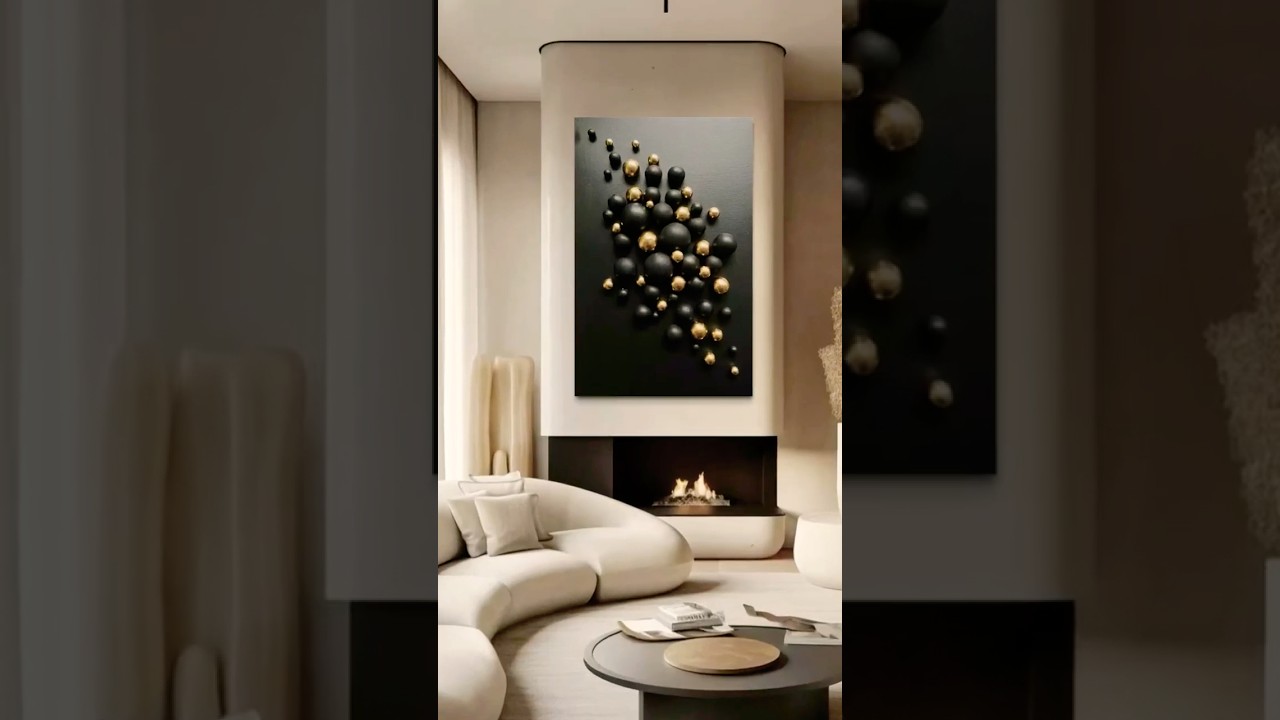Arte dorado con espuma: sencillo y hermoso #decoraci&oacute;n #art #diydecoracion #diy #decoraciondiy