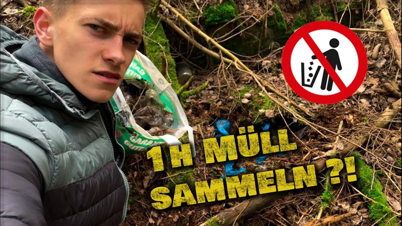 Müll sammeln im Wald | Wie viel sammle ich in EINER Stunde?! |Paul Benkert