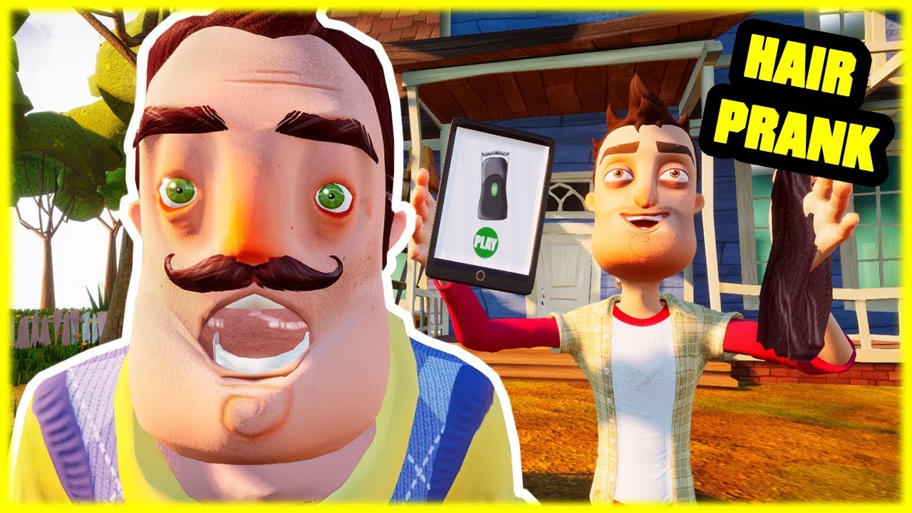 CUTTING OFF HAIR PRANK on NEIGHBOR - Hello Neighbor Mod