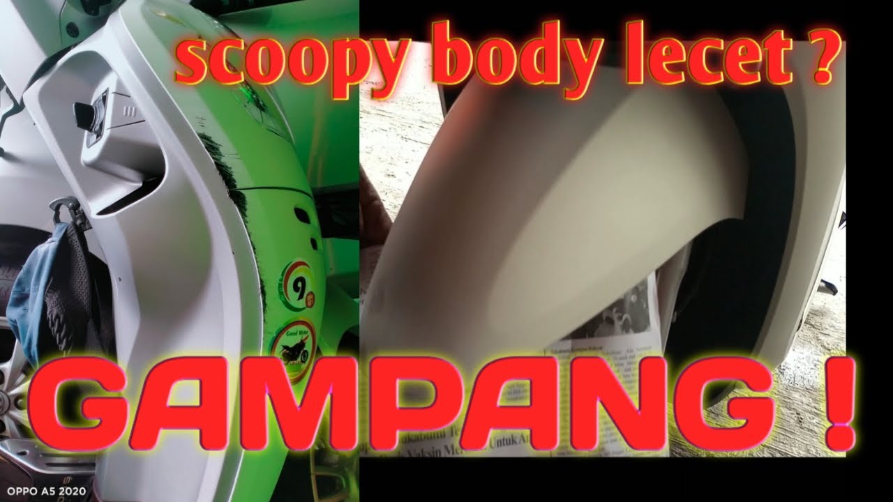 Tambal sulam warna putih mutiara pada scoopy 2022