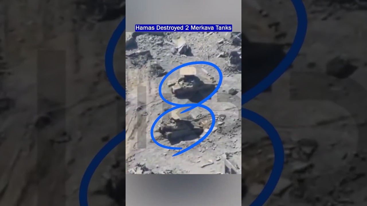 Double Kill: Hamas Fighters Knocked out 2 Merkava tanks in ONE Ambush