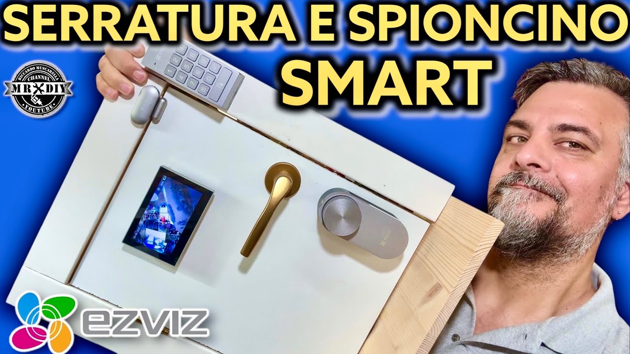 Finalmente la serratura digitale e spioncino smart per porta. EZVIZ WiFi Smart Lock DL01 Pro e CP2.