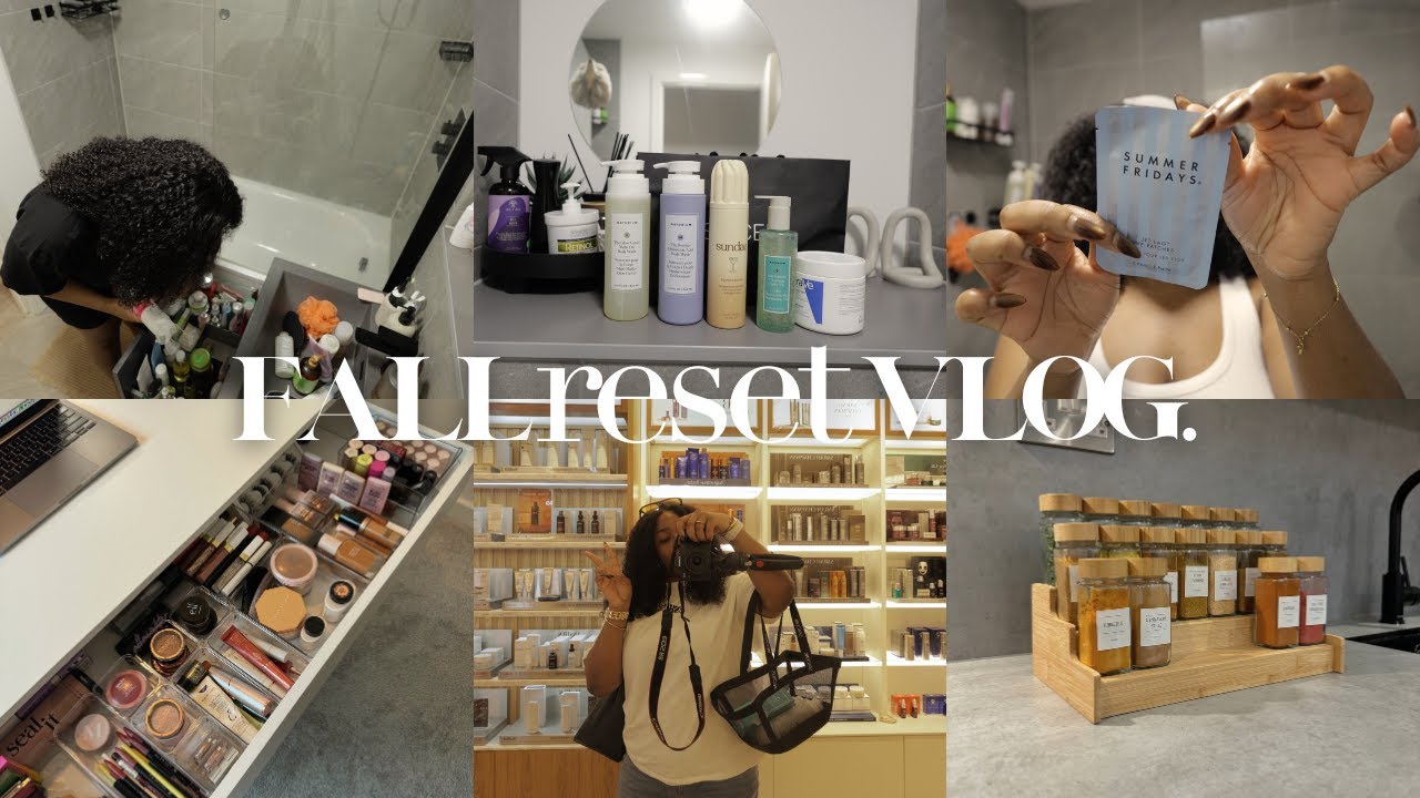 Getting my life together, FALL RESET vlog, deep cleaning, bodycare shopping, organisation and more