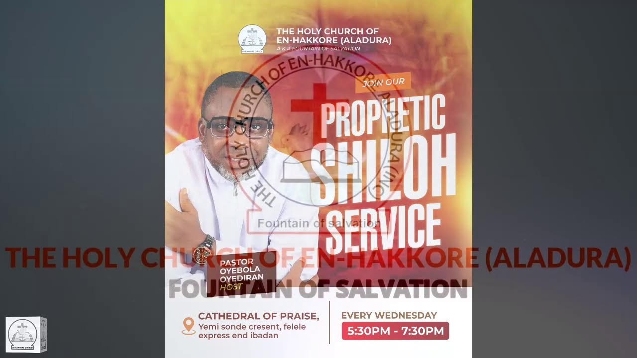 EN-HAKKORE WEDNESDAY PROPHETIC SHILOH SERVICE|14012026