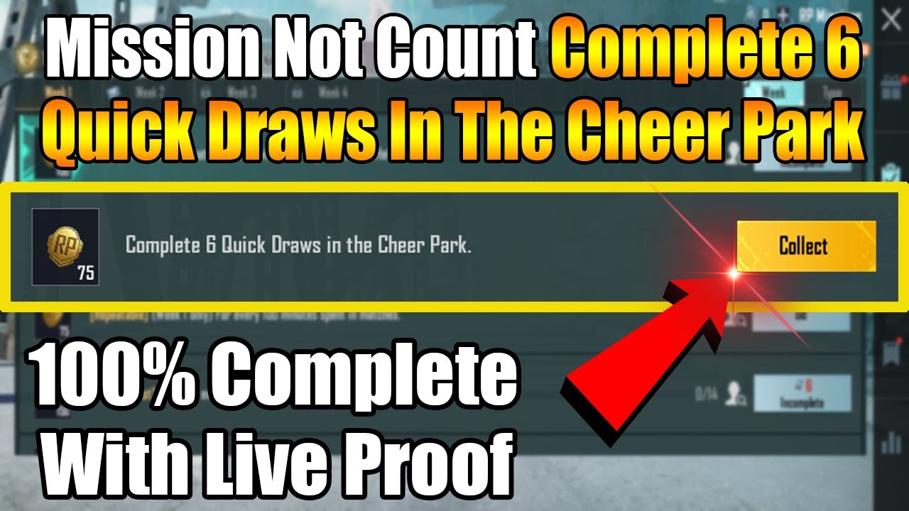 Complete 6 Quick Draws In The Cheer Park