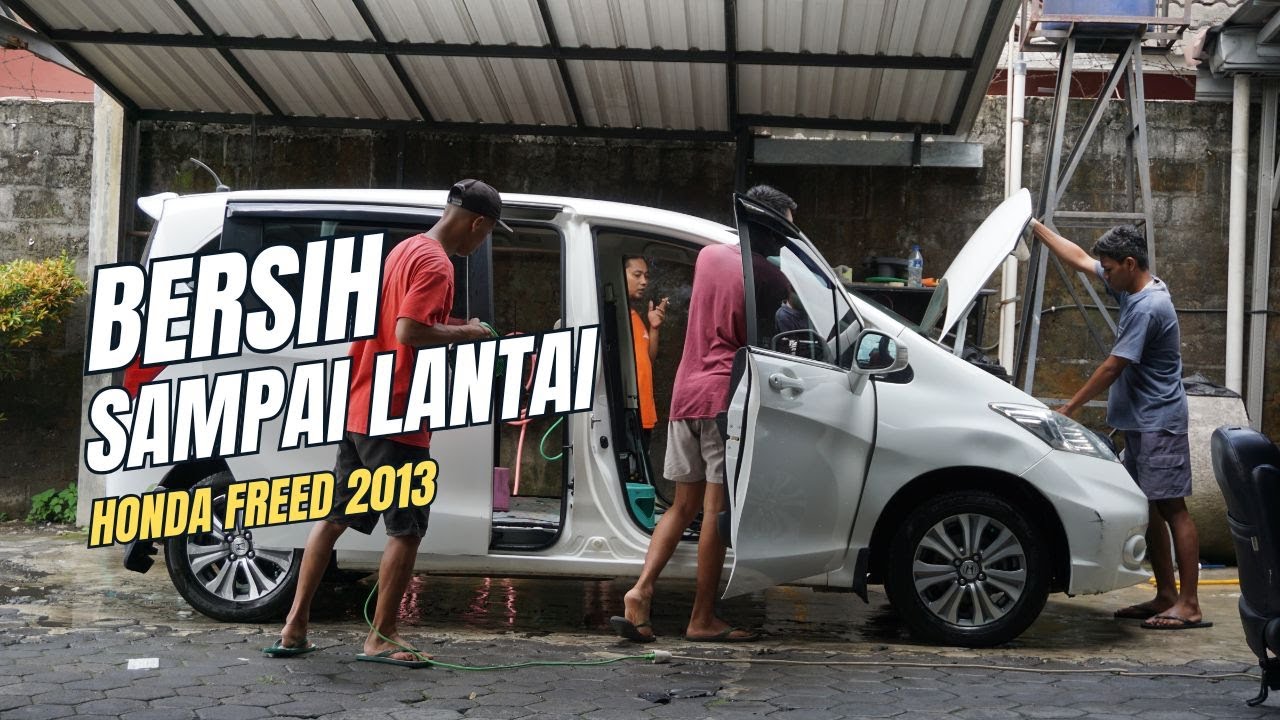 Bersih Sampai Dasar Lantai !! Complete Detailing Honda Freed Putih - Salon Mobil Extreme Jogja