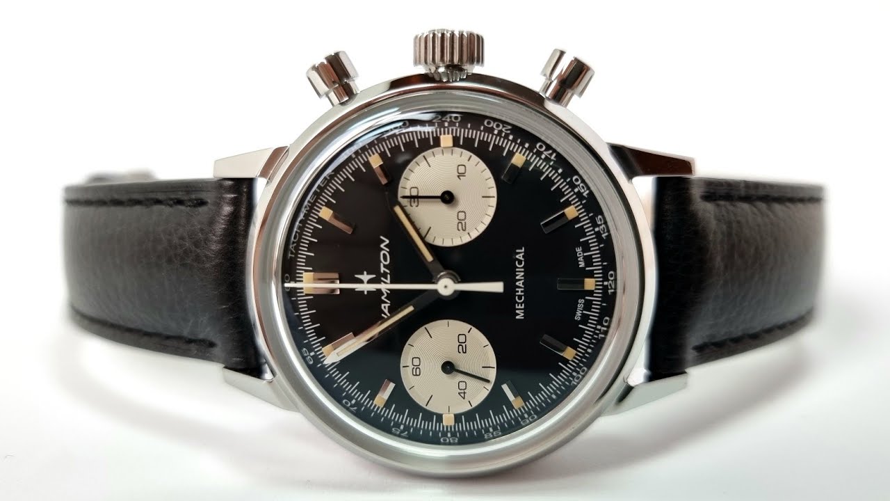 HAMILTON Intra-Matic Chronograph H с циферблатом в стиле ПАНДА!