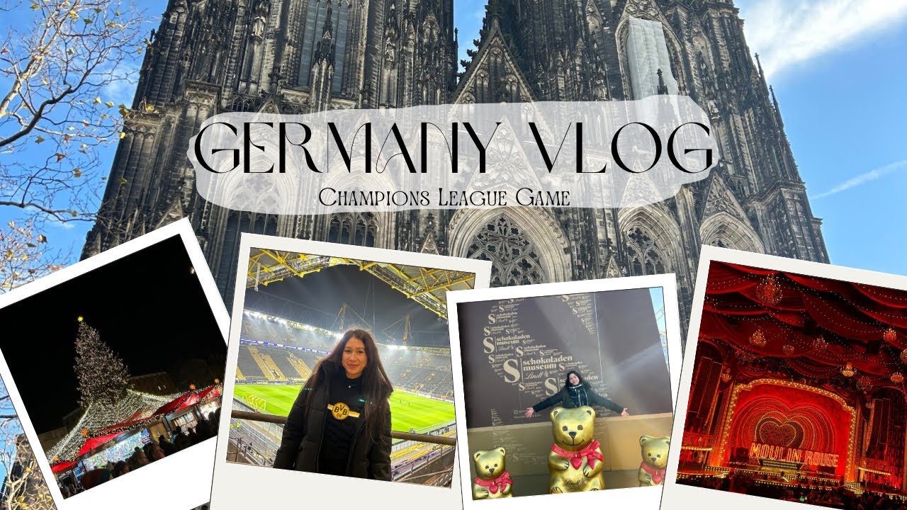 Germany Travel Vlog | Christmas Markets + Champions League Game 🇩🇪⚽️