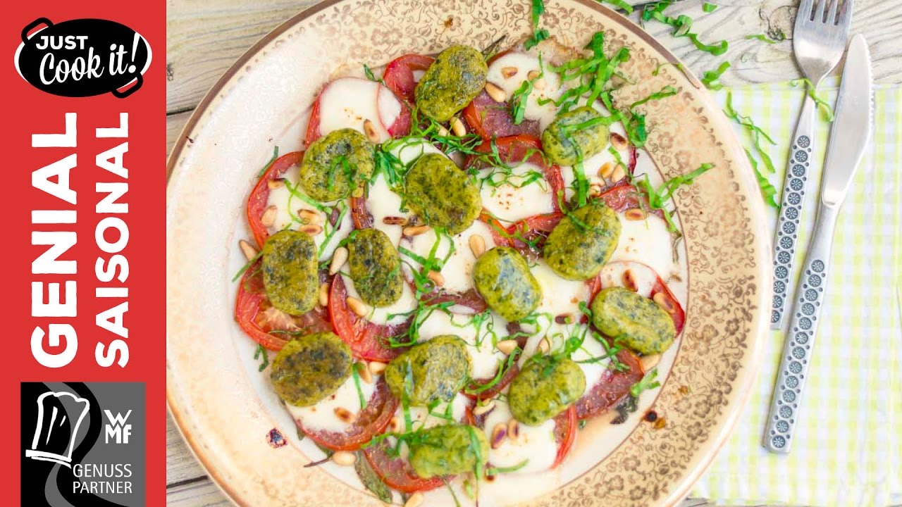 Bärlauch-Gnocchi auf Tomaten-Carpaccio | Genial Saisonal