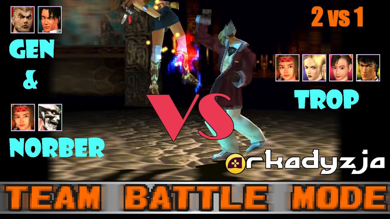 PS1 Multiplayer Tekken 3 3 players