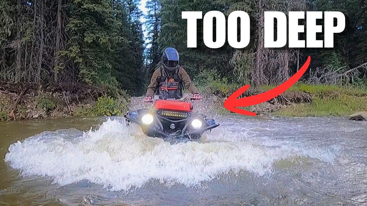 This ATV trail was FLOODED (Deep Water Crossing)