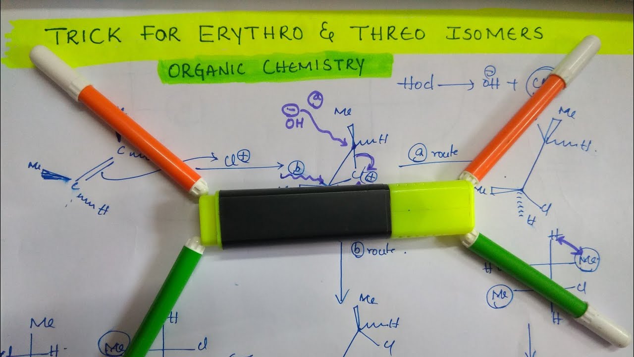 Trick for Erythro & Threo Isomers | Organic Chemistry