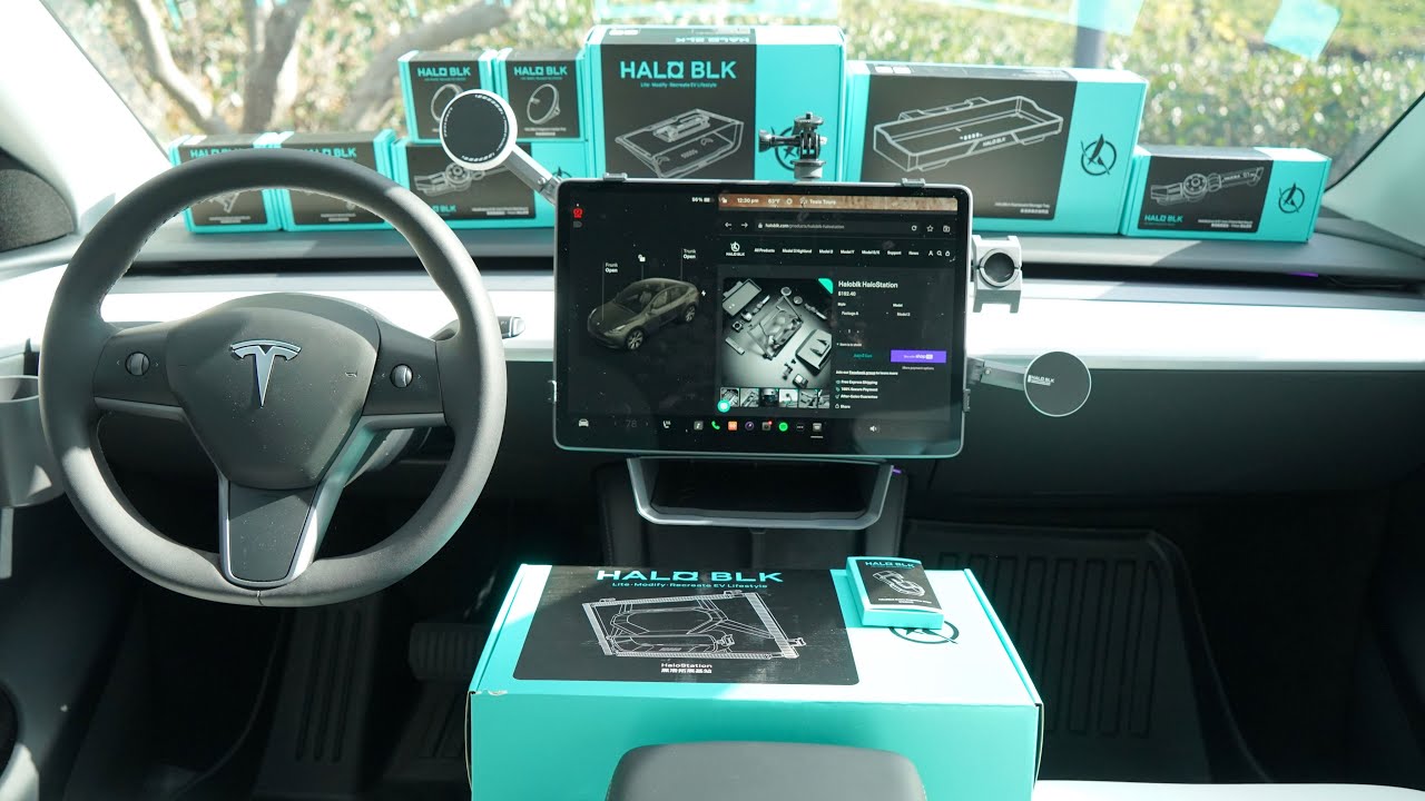 The HALOBLK HaloStation is the Ultimate Tesla Accessory
