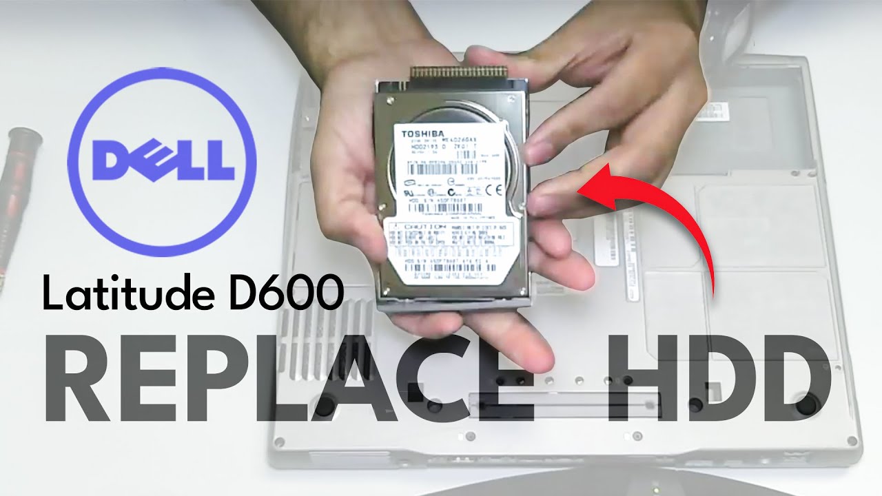 Dell Latitude D600 Hard Drive Removal and Replacement (Classic Tutorial)