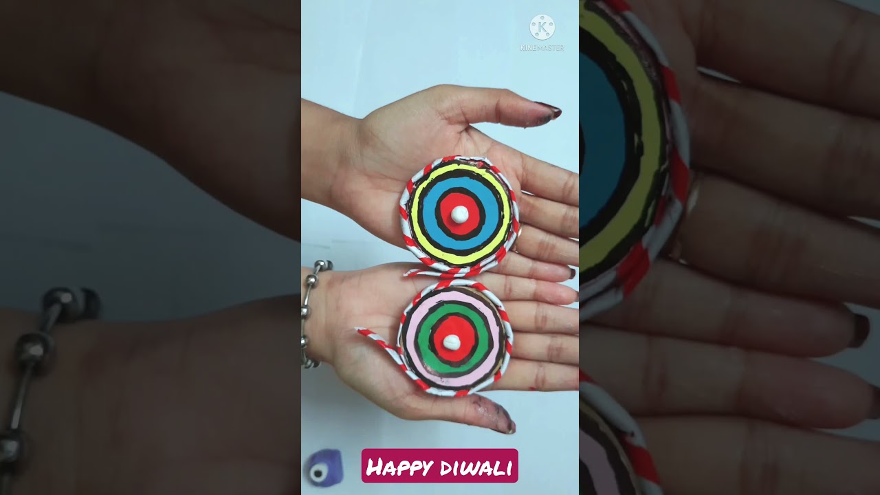 Diwali chakri diy || Diwali craft easy || Diwali crackers || handmade || #shorts