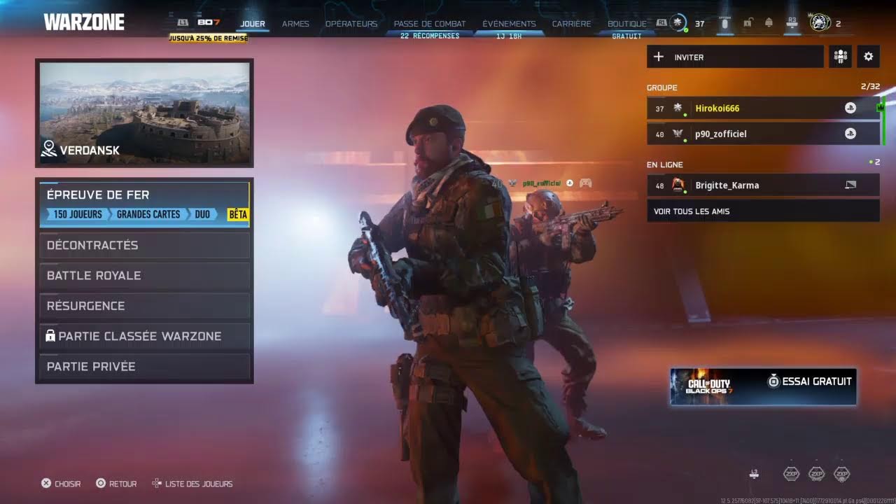 On est reparti sur Warzone
