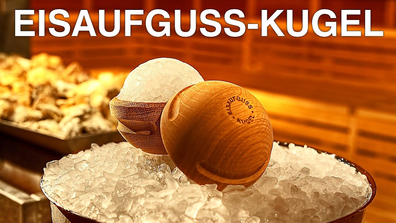 Sauna-Aufguss mit der SAUNAGUT&reg; Eisaufguss-Kugel