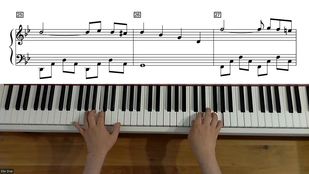 Michel Magne - Angélique - Niveau Débutant - Piano (avec partition)
