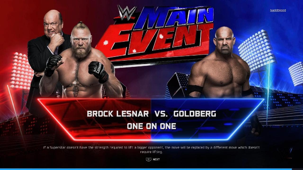 WWE 2K26 - Brock Lesnar vs. Goldberg