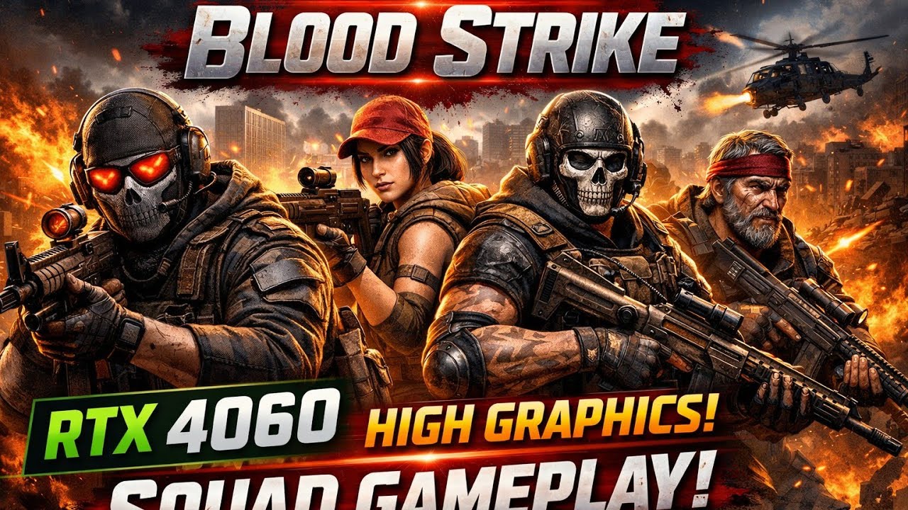 BLOOD STRICKE - RTX 4060 HIGH GRAPHIC 4K - NEW SESSION SQUAD GAMEPLAY