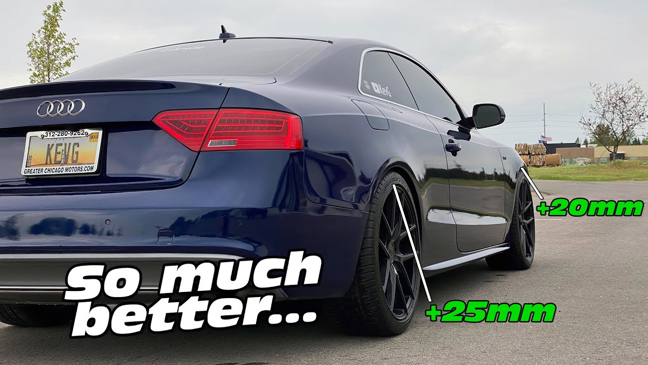 Audi S5 Spacers Install - Fitment is on point!