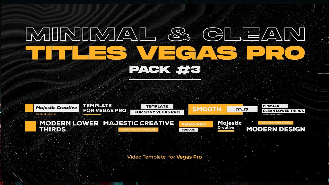 PACK ANIMACIONES DE TEXTO para VEGAS PRO