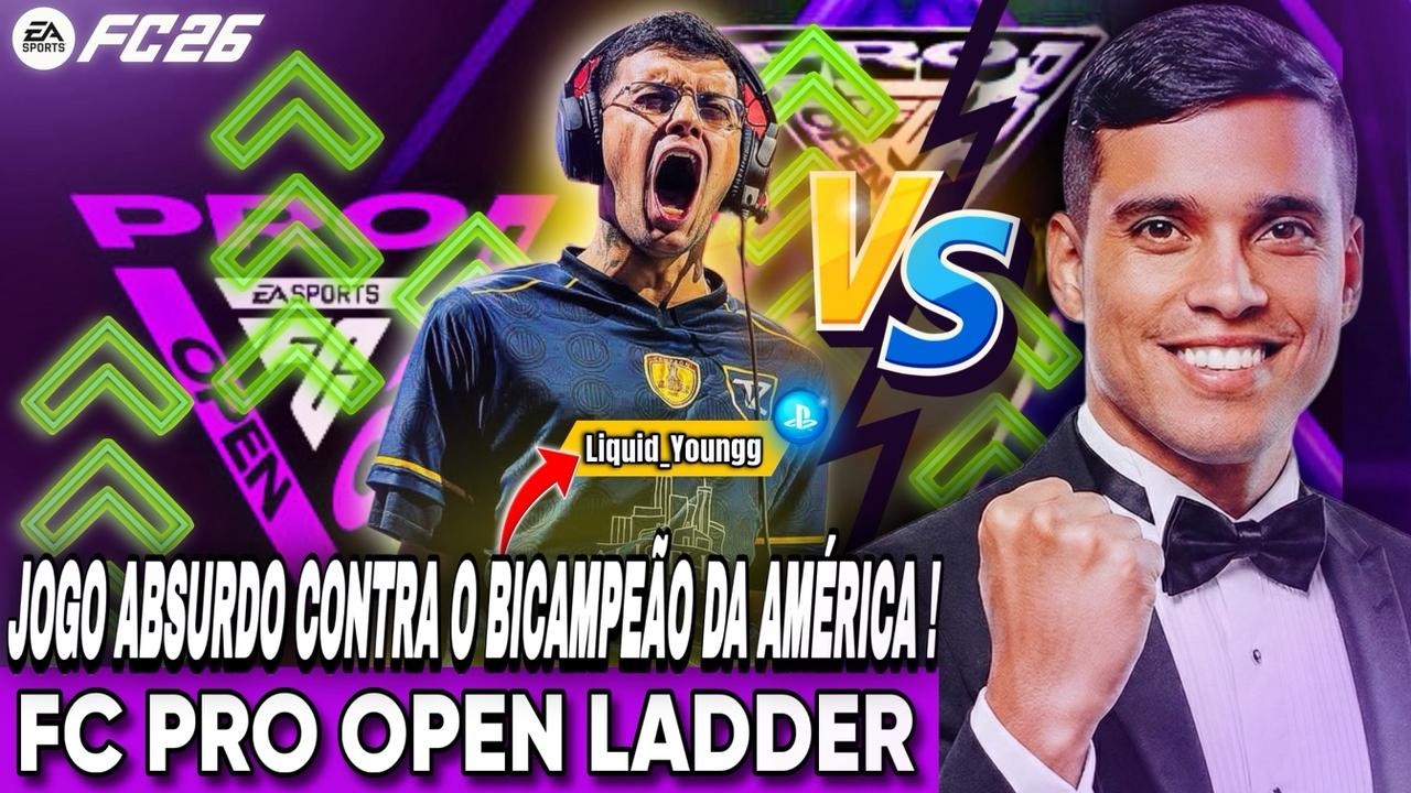 CHEGAMOS NO PRO OPEN DE CARA COM O BICAMPEÃO DA AMÉRICA *YOUNGG* l PRO LADDER #1 l JUMENTUS FC