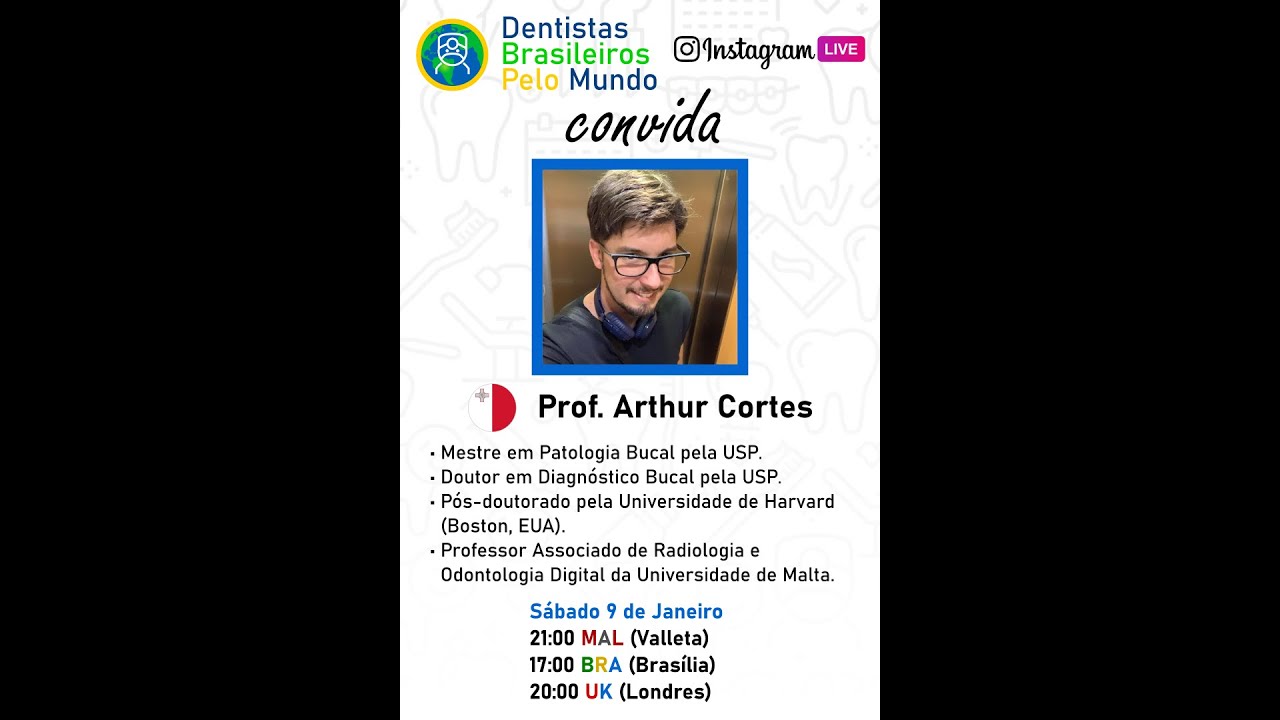 🟥#DENTISTA BRASILEIRO EM MALTA: Prof. Arthur Cortes conta sua experiência.