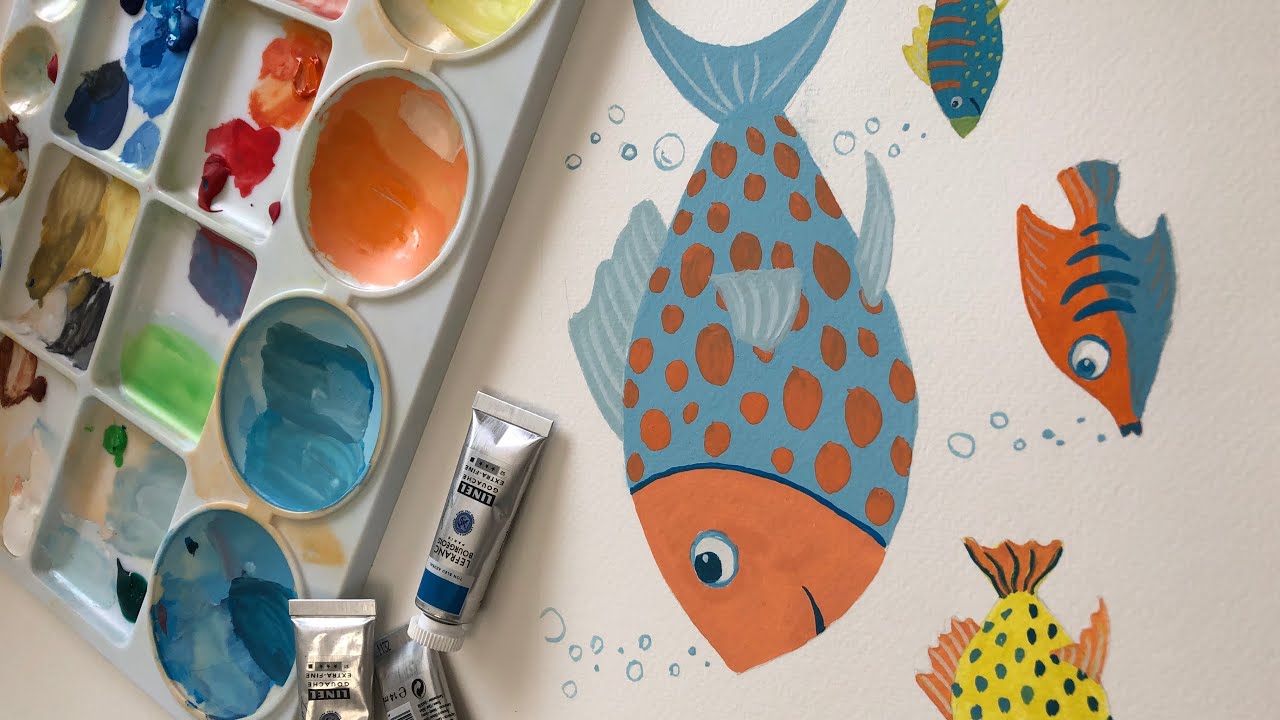 Technique de la gouache en aplats